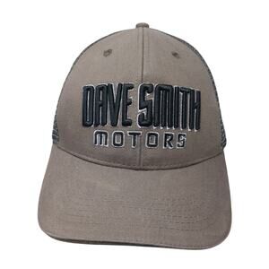 Dave Smith Motors Trucker Hat Brown One Size Adjustable Embroidered 360 Apparel